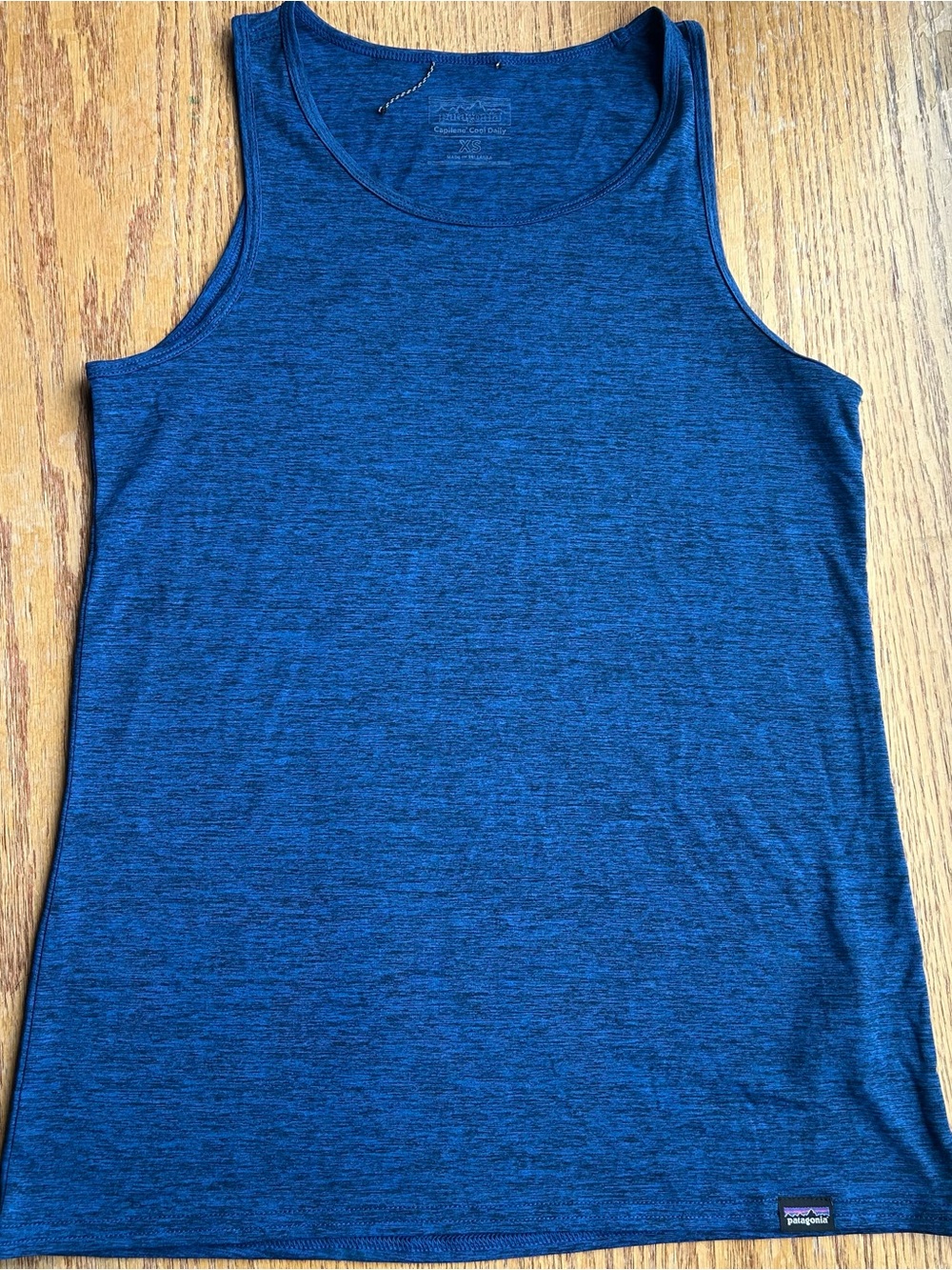 Patagonia Women’s Capilene Cool Daily Blue Tank Top Sz XS Atheltic Hiking